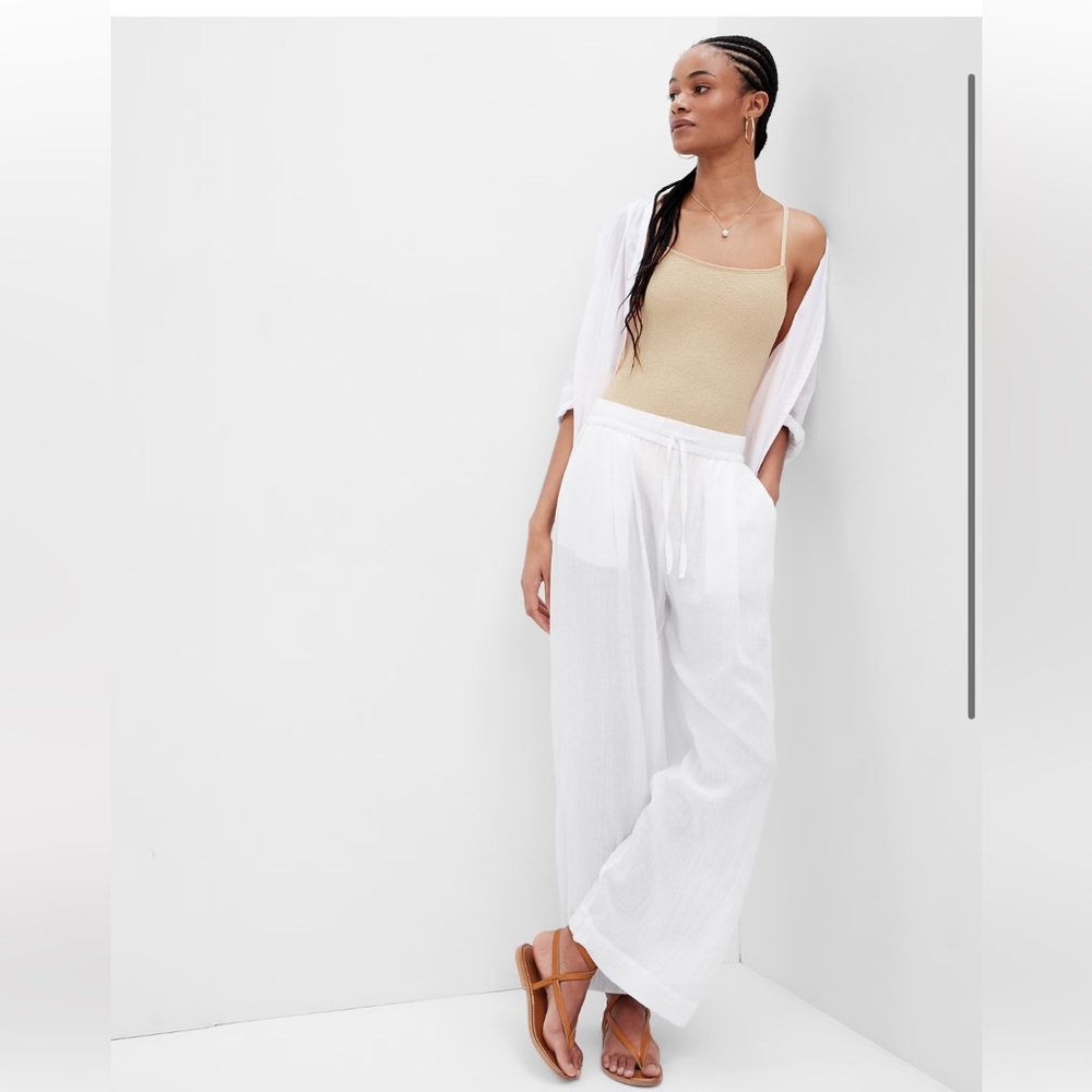 Gap airy wide leg pants